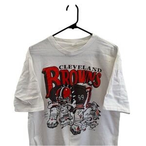 vintage cleveland browns dog pound dog bones single stitch graphic t shirt